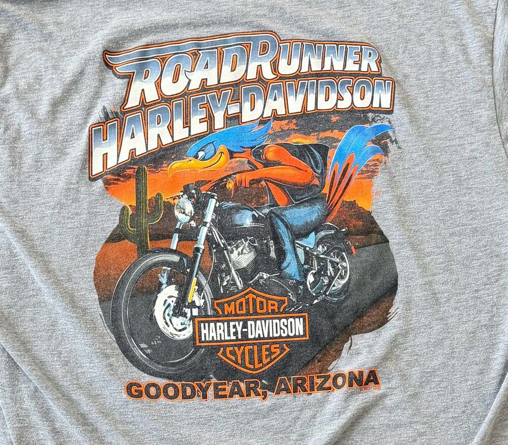 Harley-Davidson Road Runner Goodyear Arizona Gray T-Shirt Size XXL